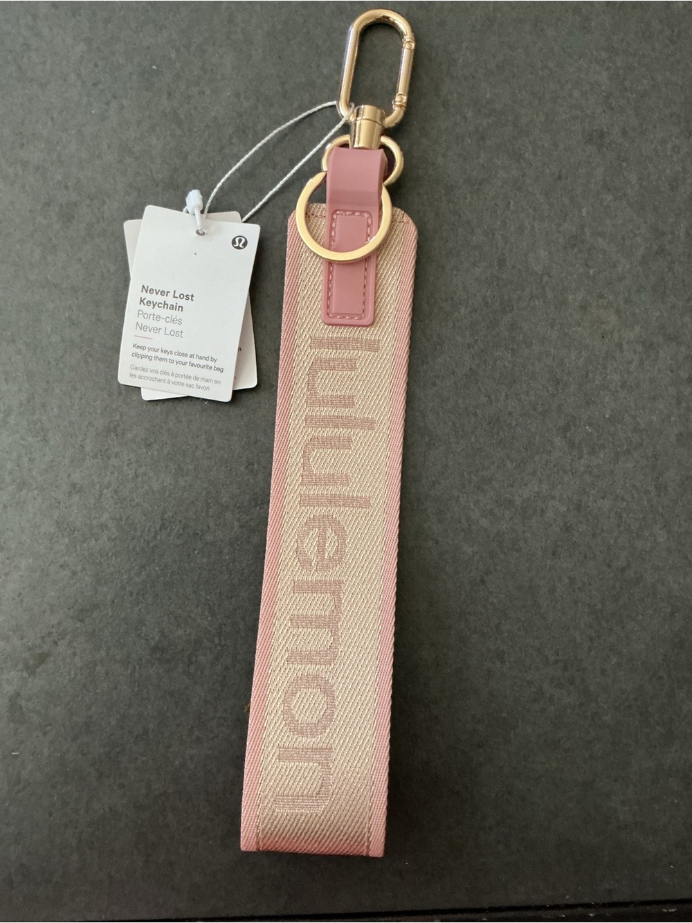 Lululemon never lost Keychain